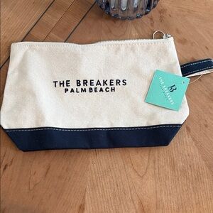 NWT from The Breakers Palm Beach canvas pouch/carry all